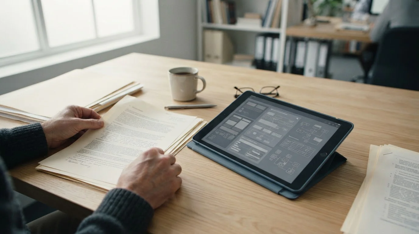Dokumente und Tablet zeigen den regulatorischen Rahmen für lizenzierte Wettanbieter in Deutschland